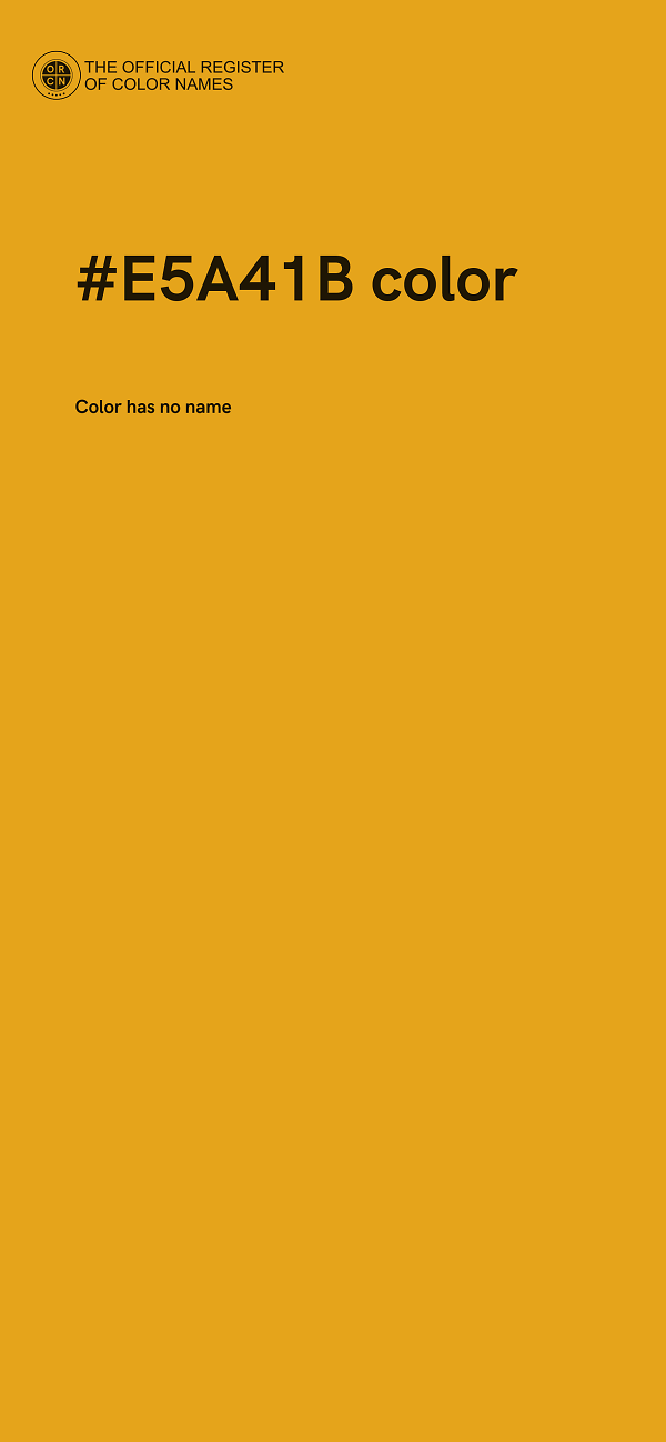 #E5A41B color image