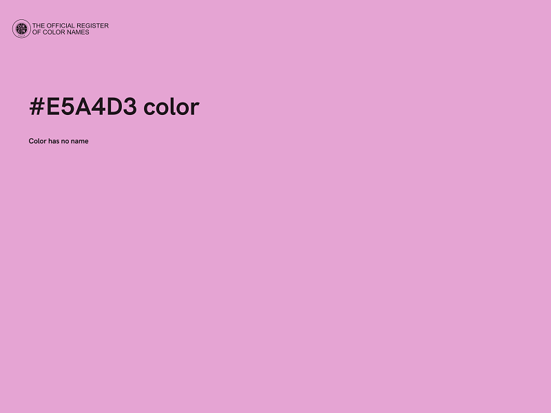#E5A4D3 color image