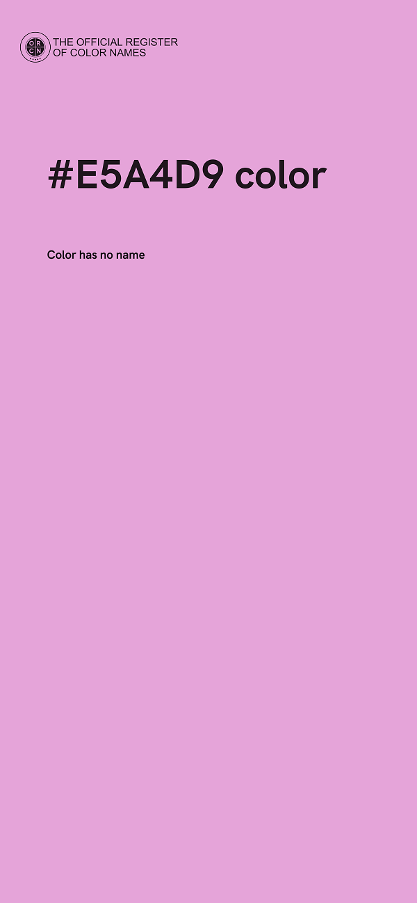 #E5A4D9 color image