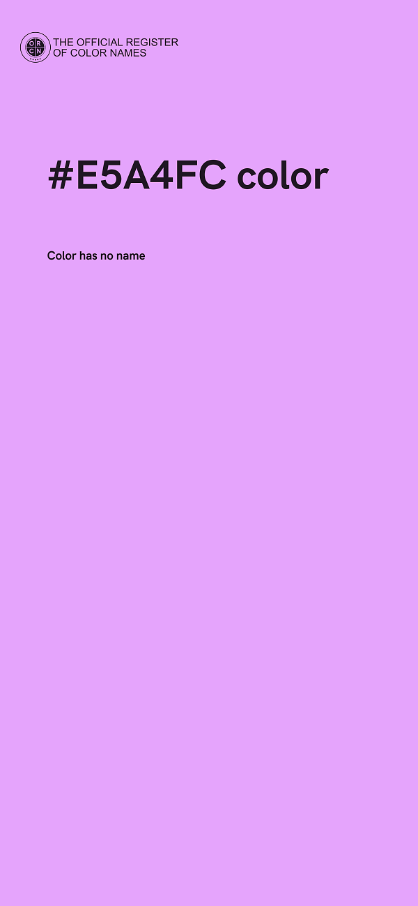 #E5A4FC color image