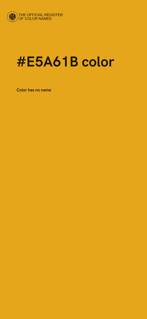 #E5A61B color image