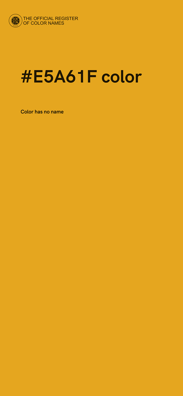 #E5A61F color image