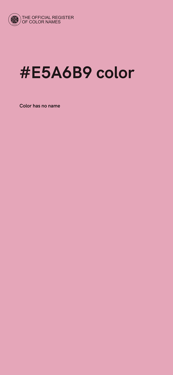 #E5A6B9 color image