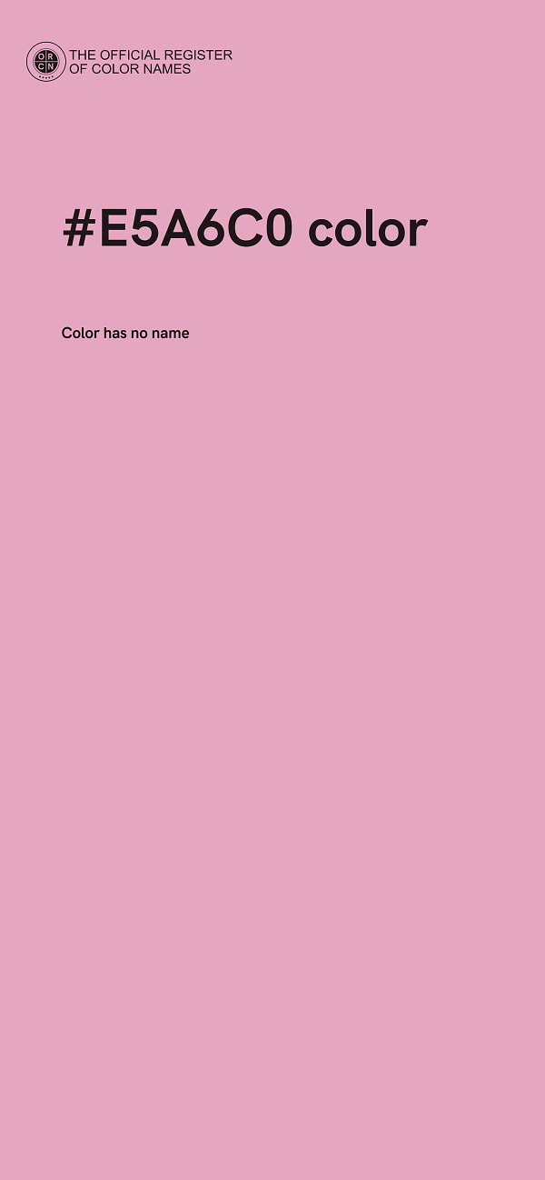 #E5A6C0 color image
