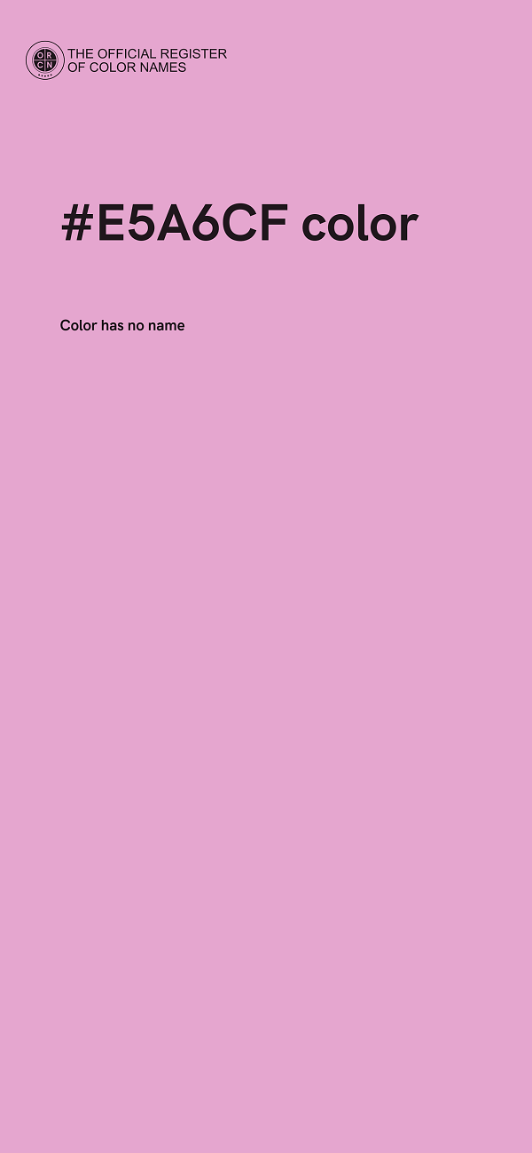 #E5A6CF color image
