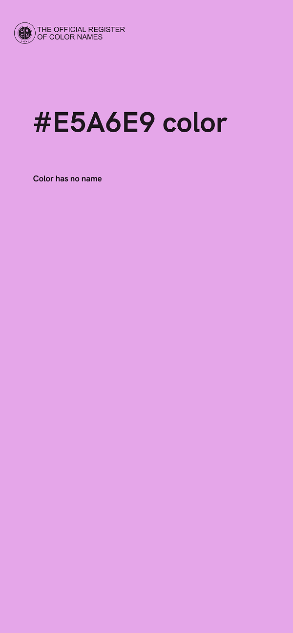 #E5A6E9 color image