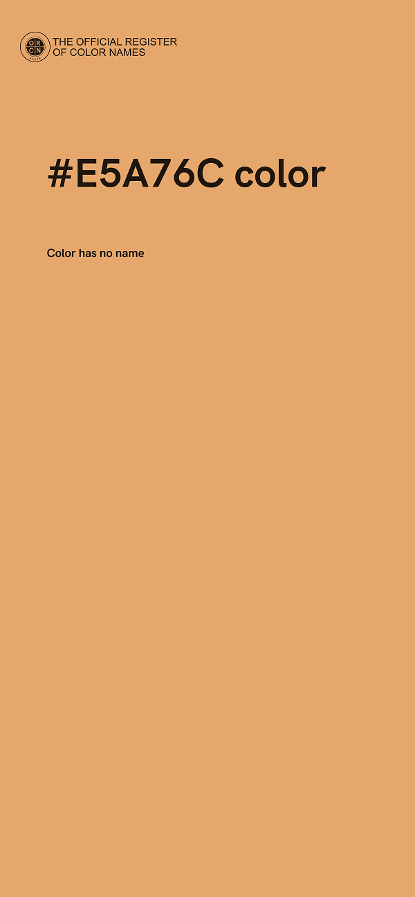 #E5A76C color image