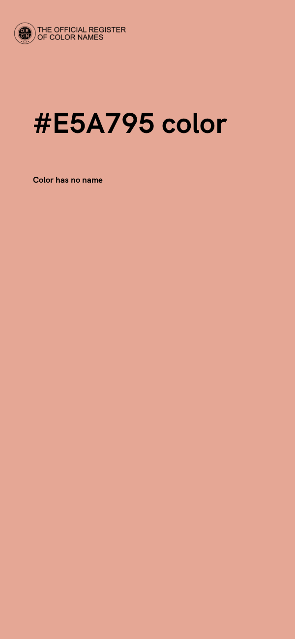 #E5A795 color image