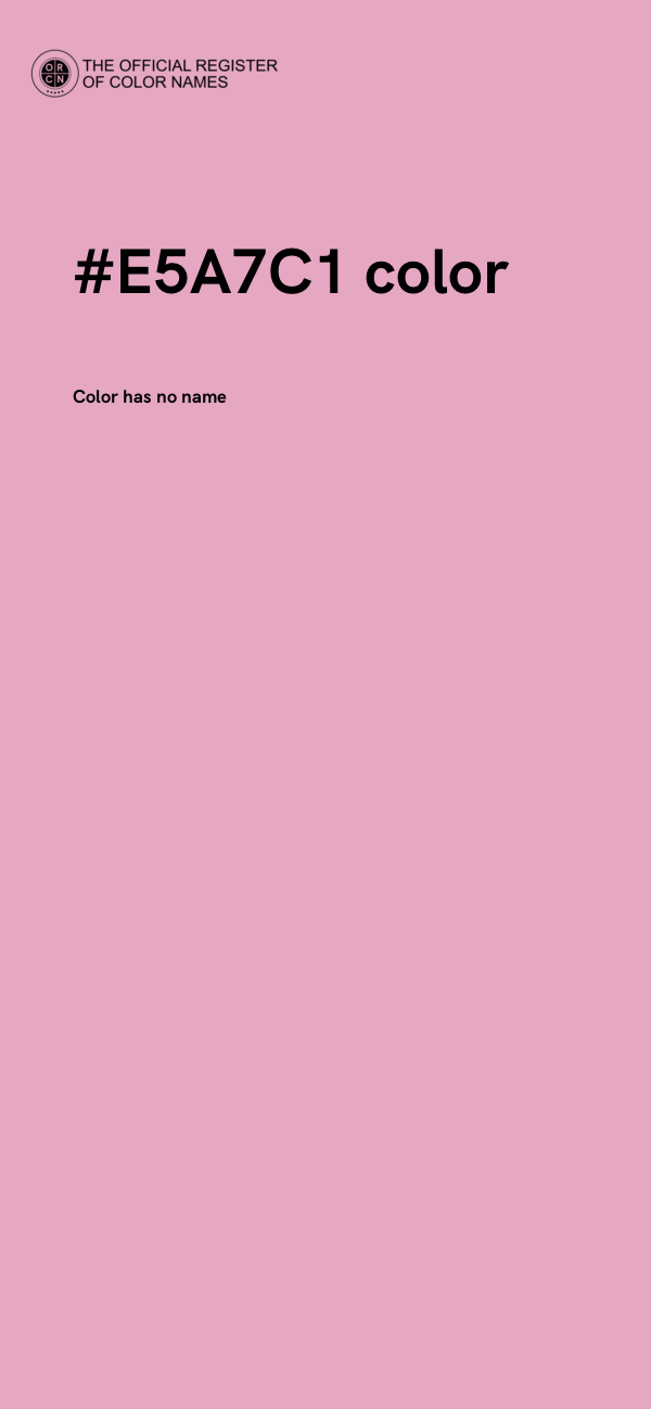 #E5A7C1 color image