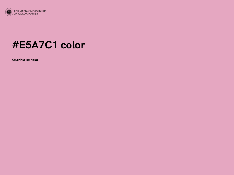 #E5A7C1 color image