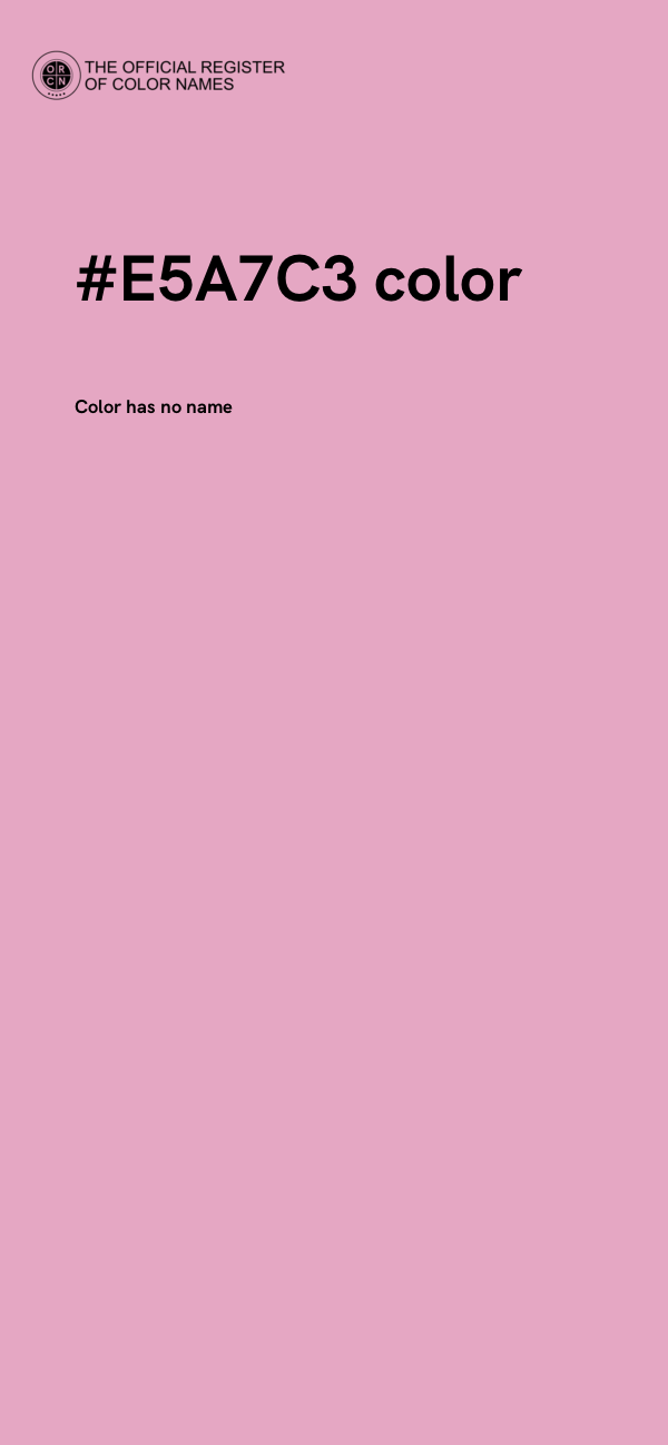 #E5A7C3 color image