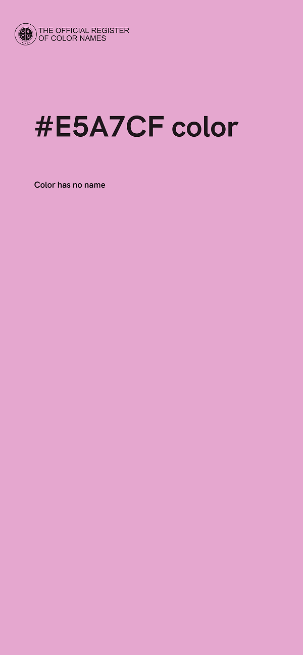 #E5A7CF color image