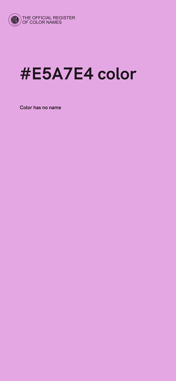 #E5A7E4 color image