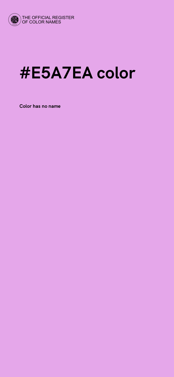 #E5A7EA color image