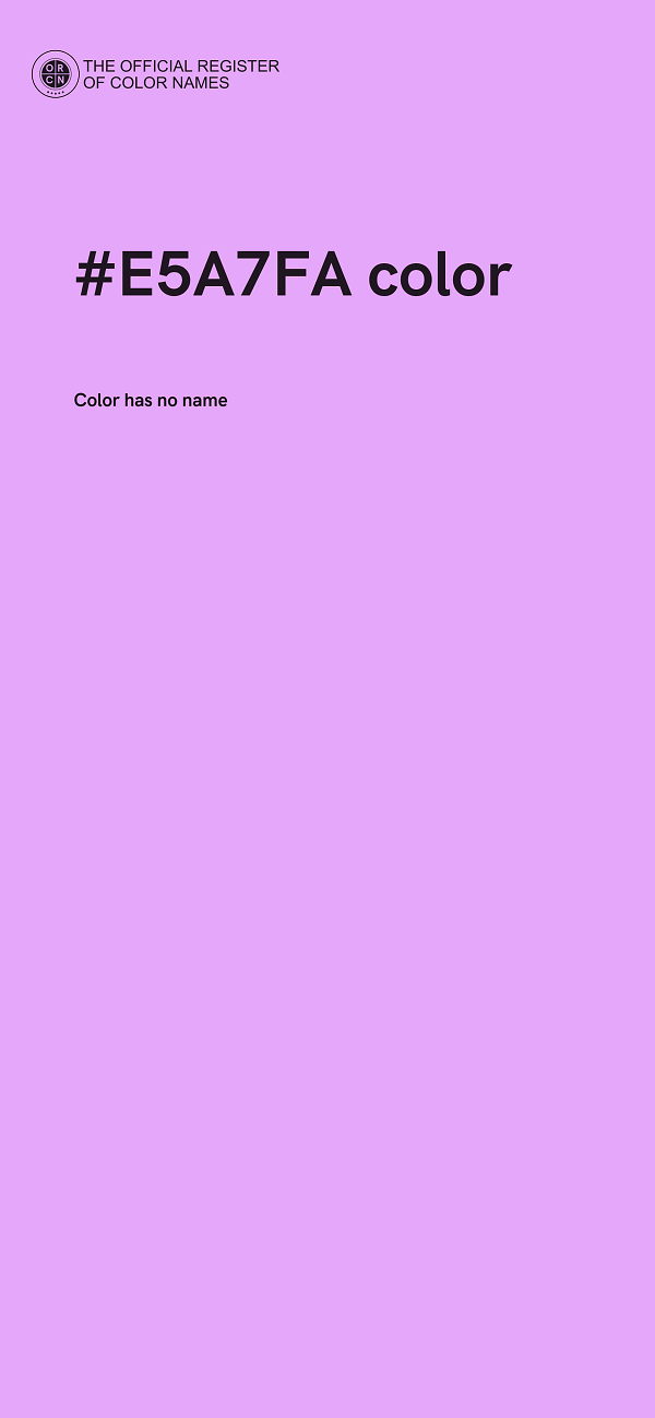 #E5A7FA color image