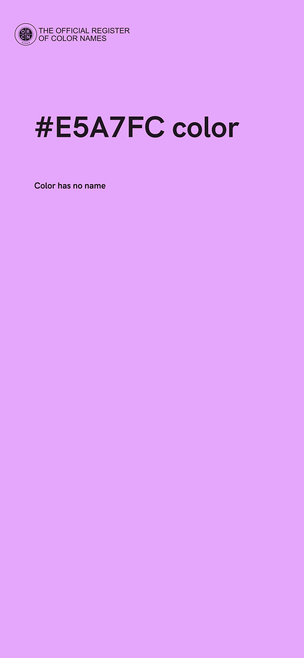 #E5A7FC color image