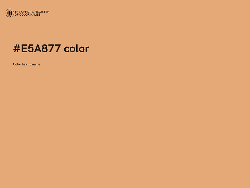 #E5A877 color image