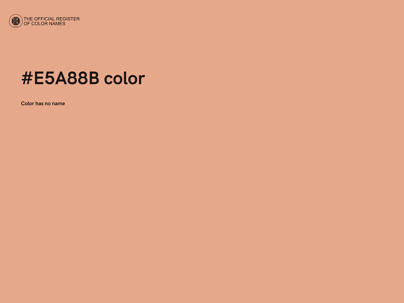 #E5A88B color image