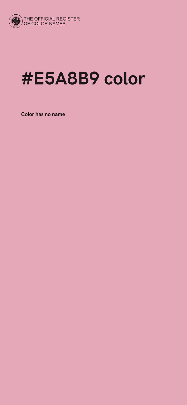 #E5A8B9 color image