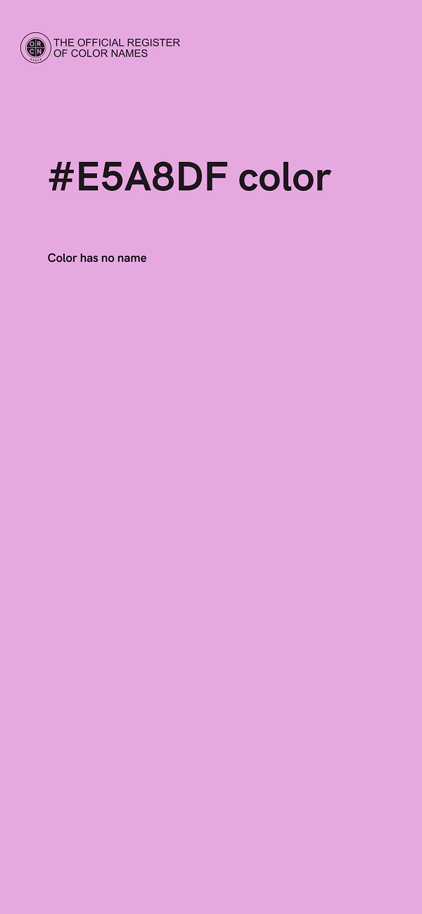 #E5A8DF color image