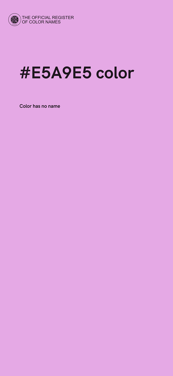 #E5A9E5 color image