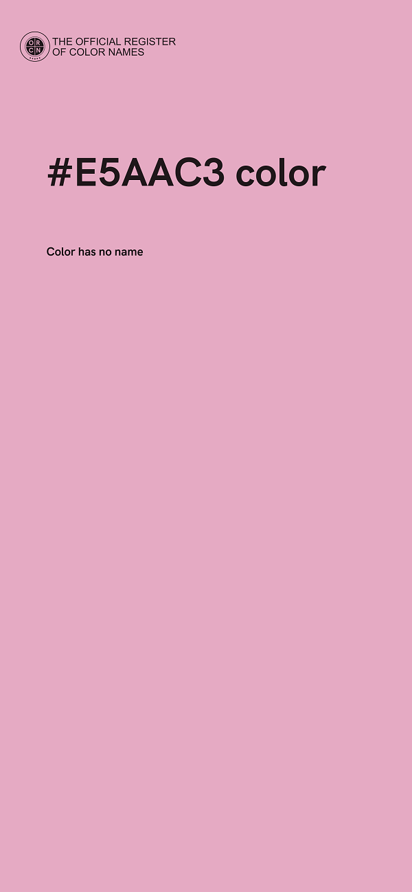 #E5AAC3 color image