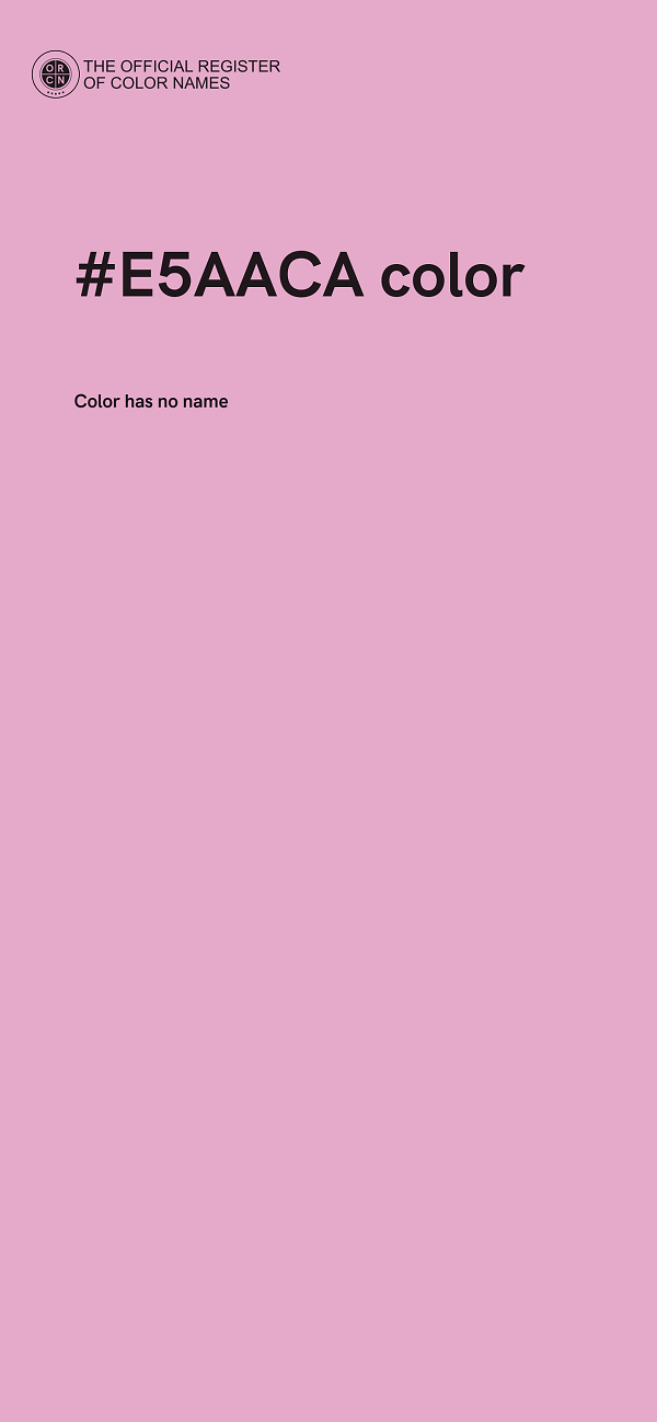 #E5AACA color image