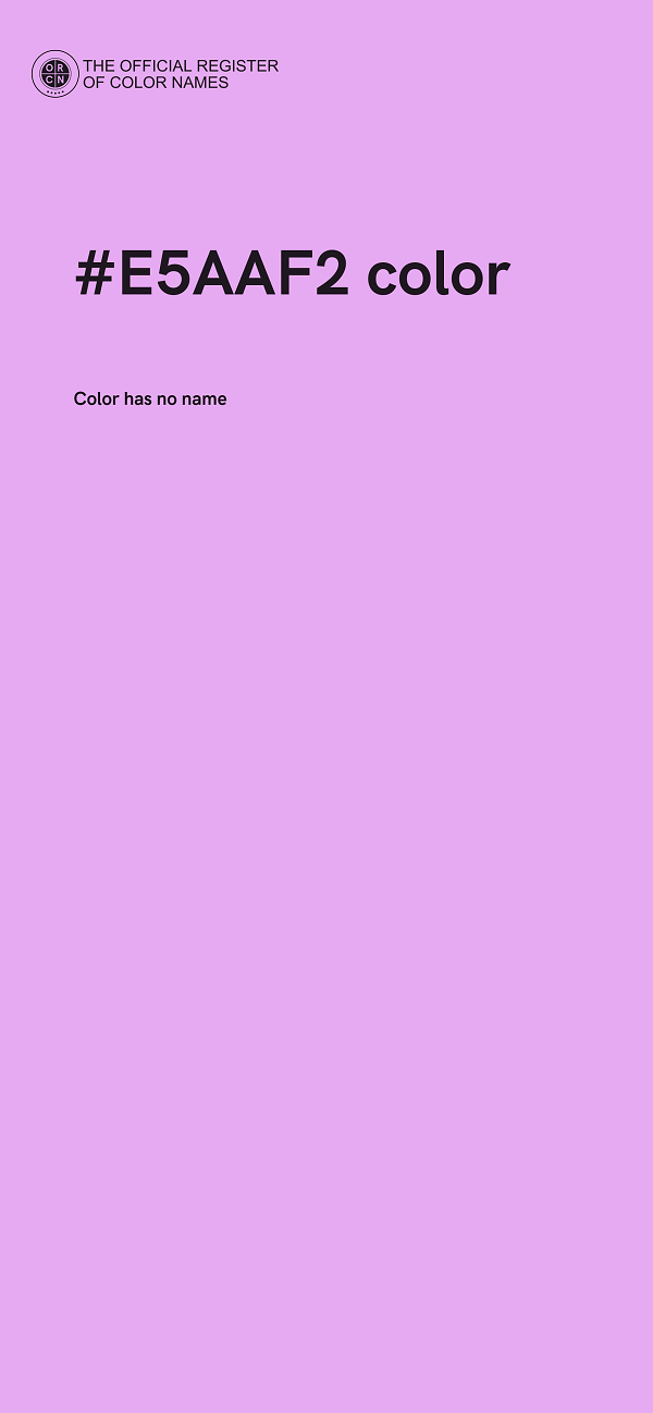 #E5AAF2 color image
