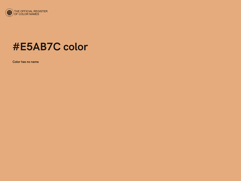 #E5AB7C color image