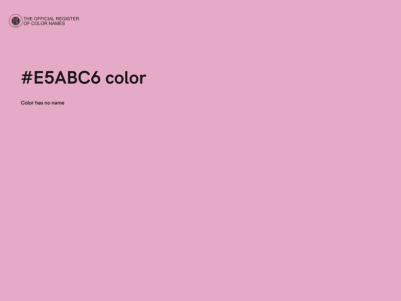 #E5ABC6 color image