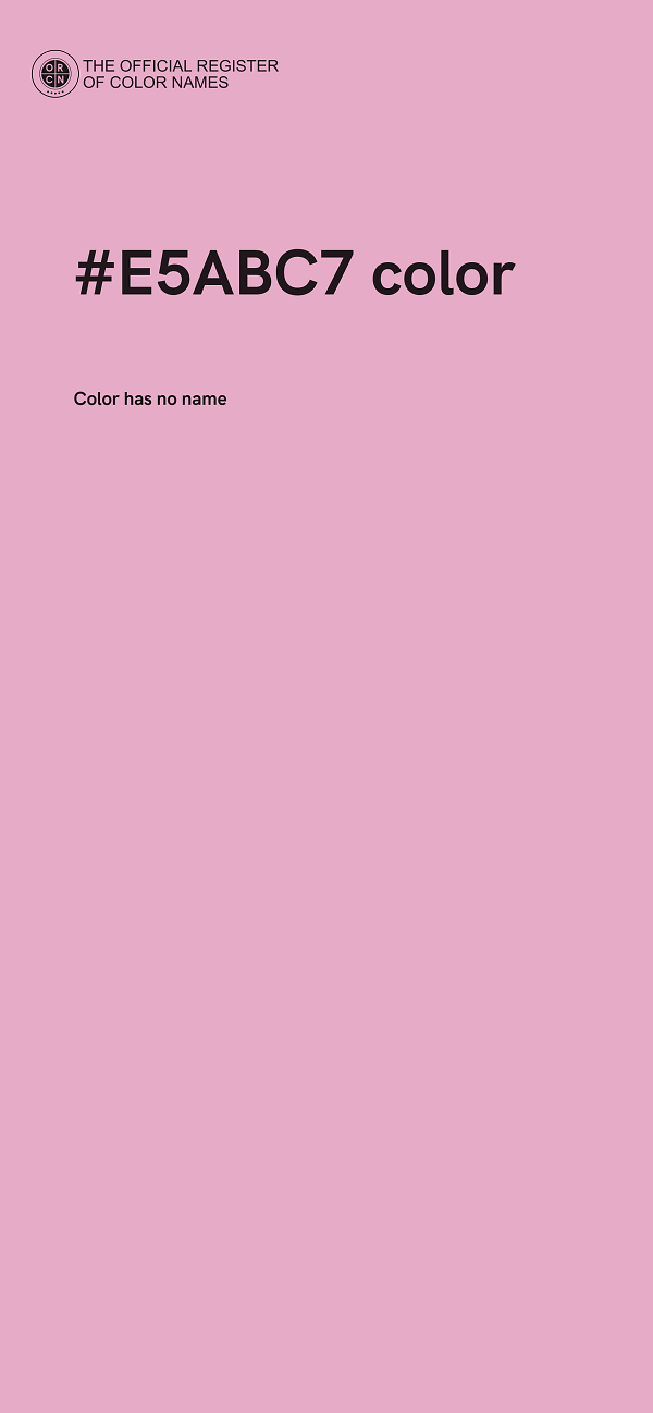 #E5ABC7 color image