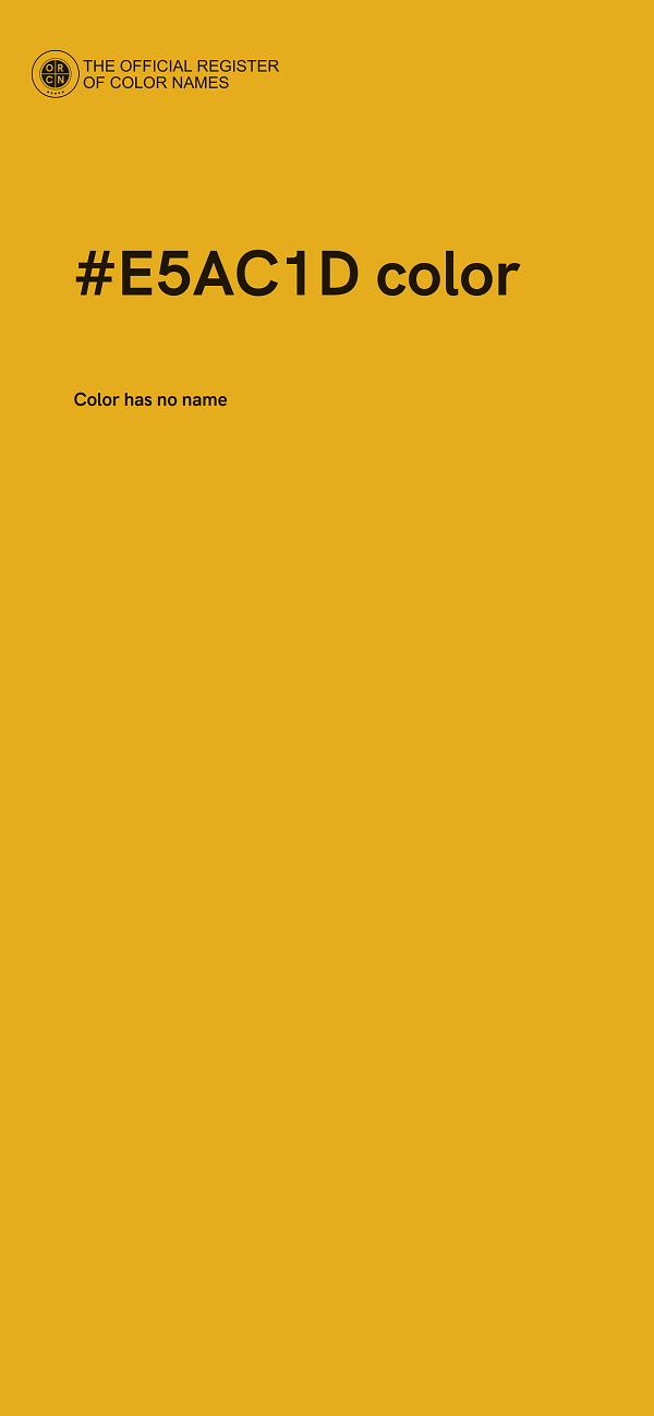 #E5AC1D color image