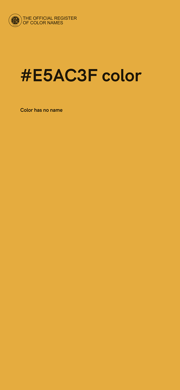 #E5AC3F color image