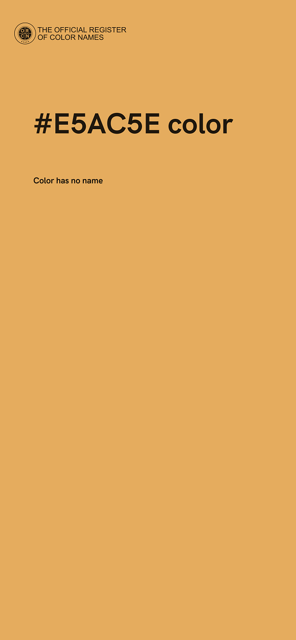 #E5AC5E color image