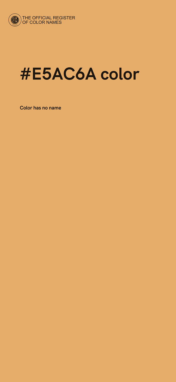 #E5AC6A color image