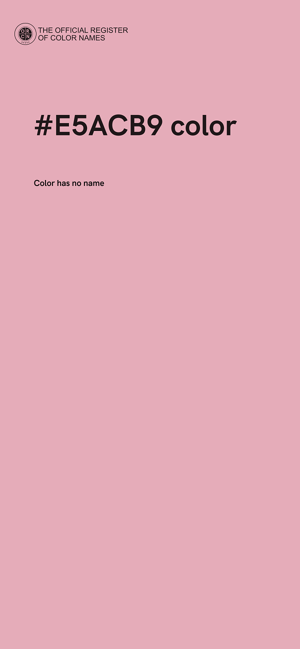 #E5ACB9 color image