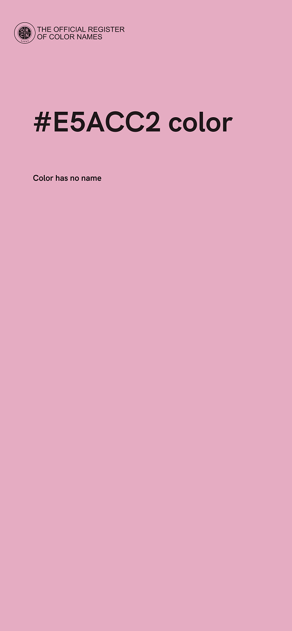 #E5ACC2 color image