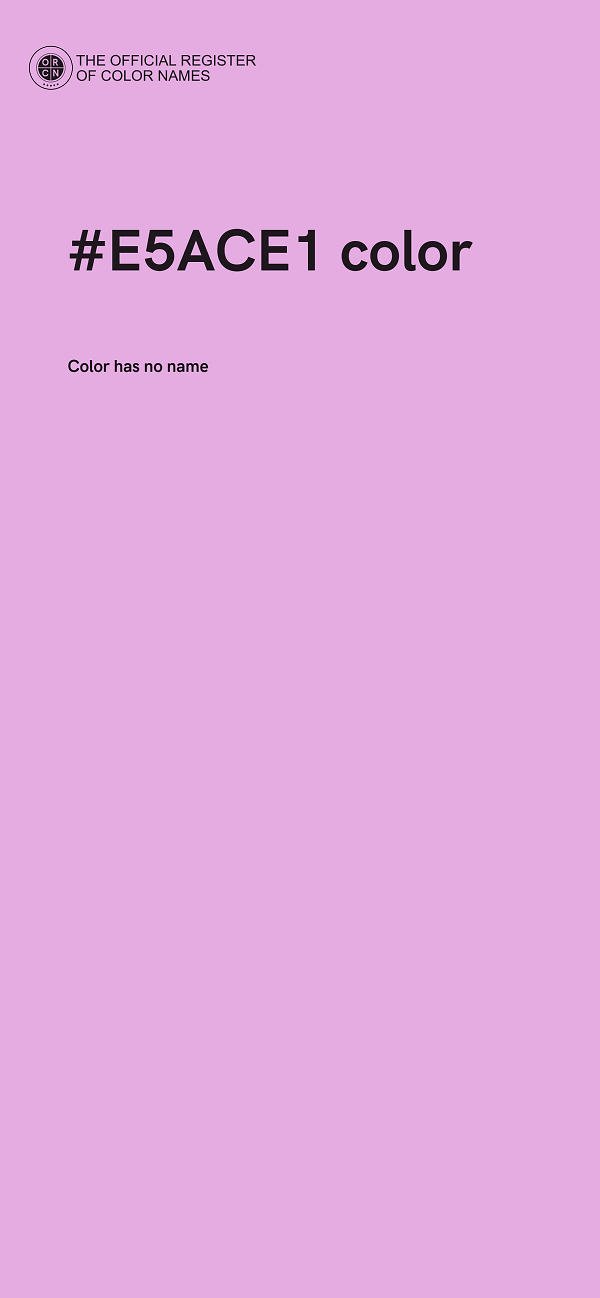 #E5ACE1 color image