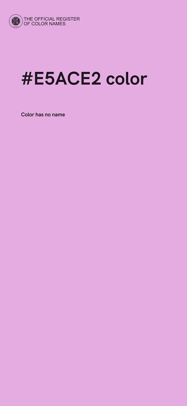#E5ACE2 color image