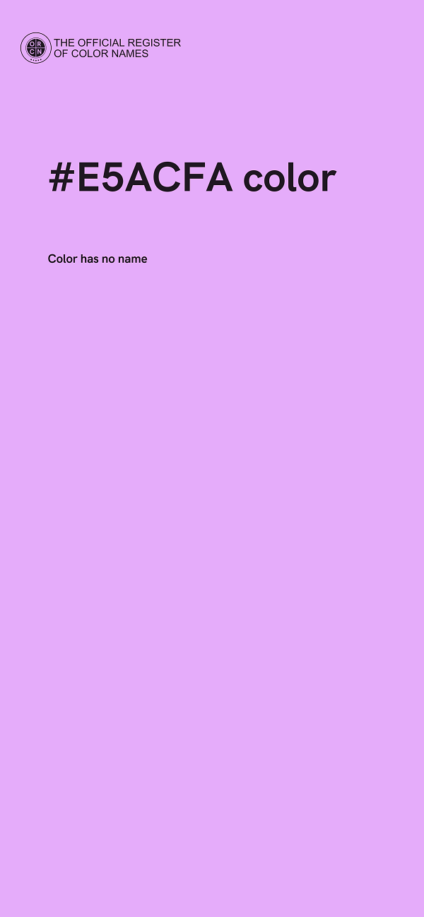 #E5ACFA color image