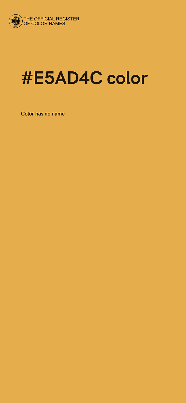 #E5AD4C color image