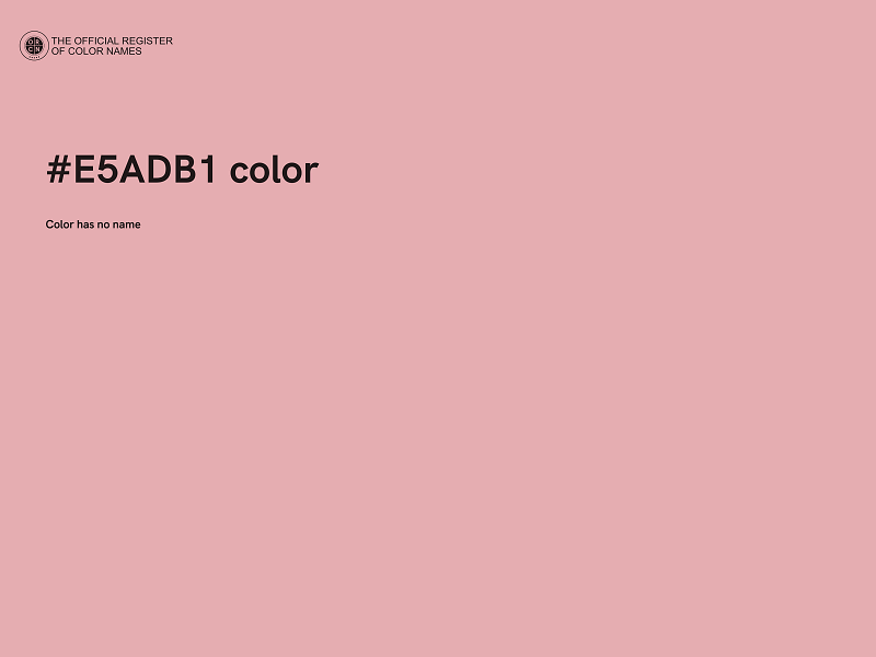 #E5ADB1 color image