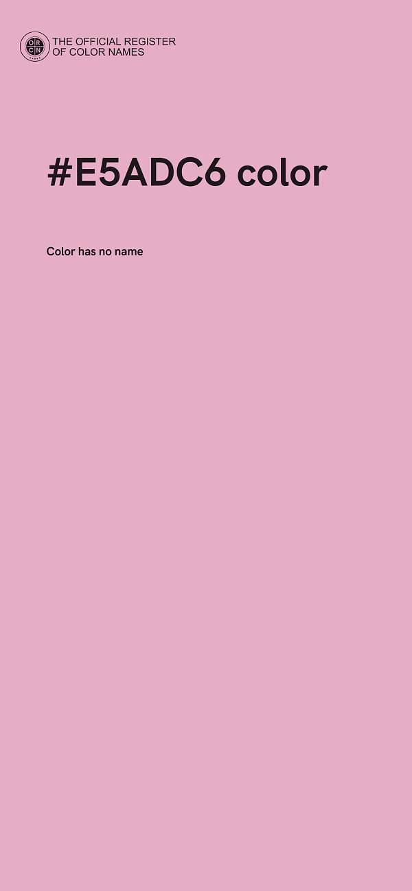 #E5ADC6 color image