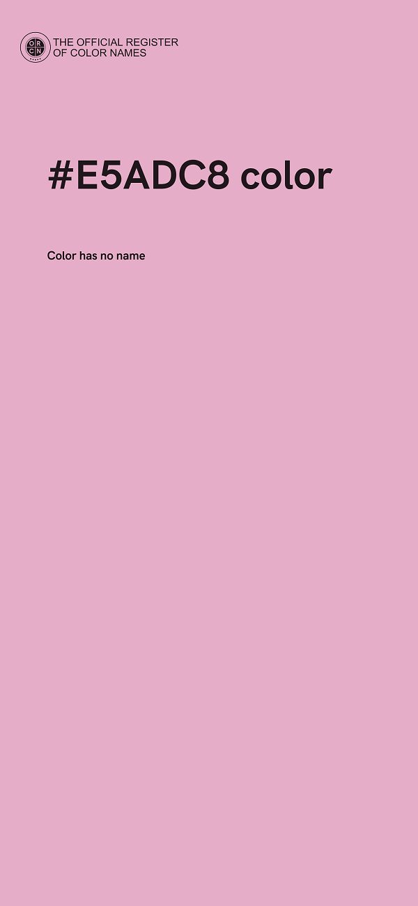 #E5ADC8 color image
