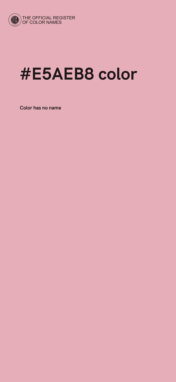 #E5AEB8 color image