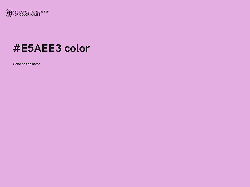 #E5AEE3 color image