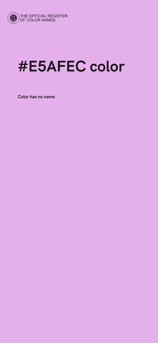 #E5AFEC color image