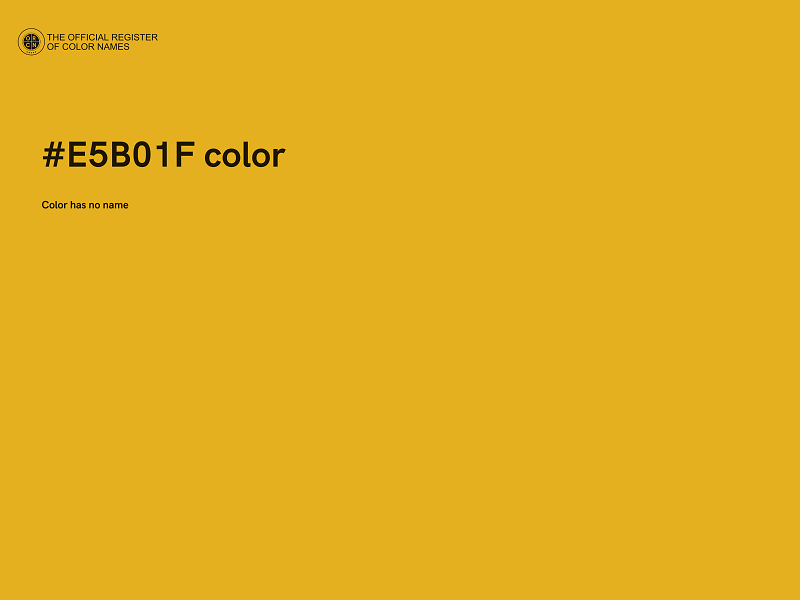 #E5B01F color image