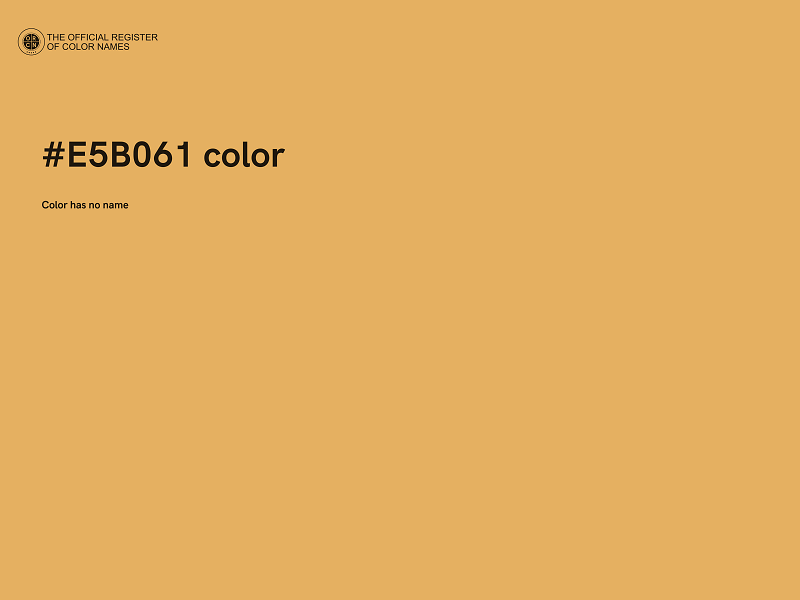 #E5B061 color image