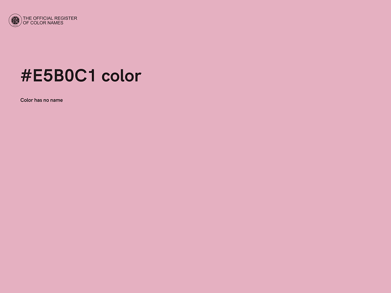 #E5B0C1 color image